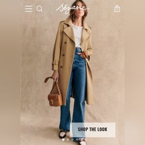 Sezane Scott Camel Trench